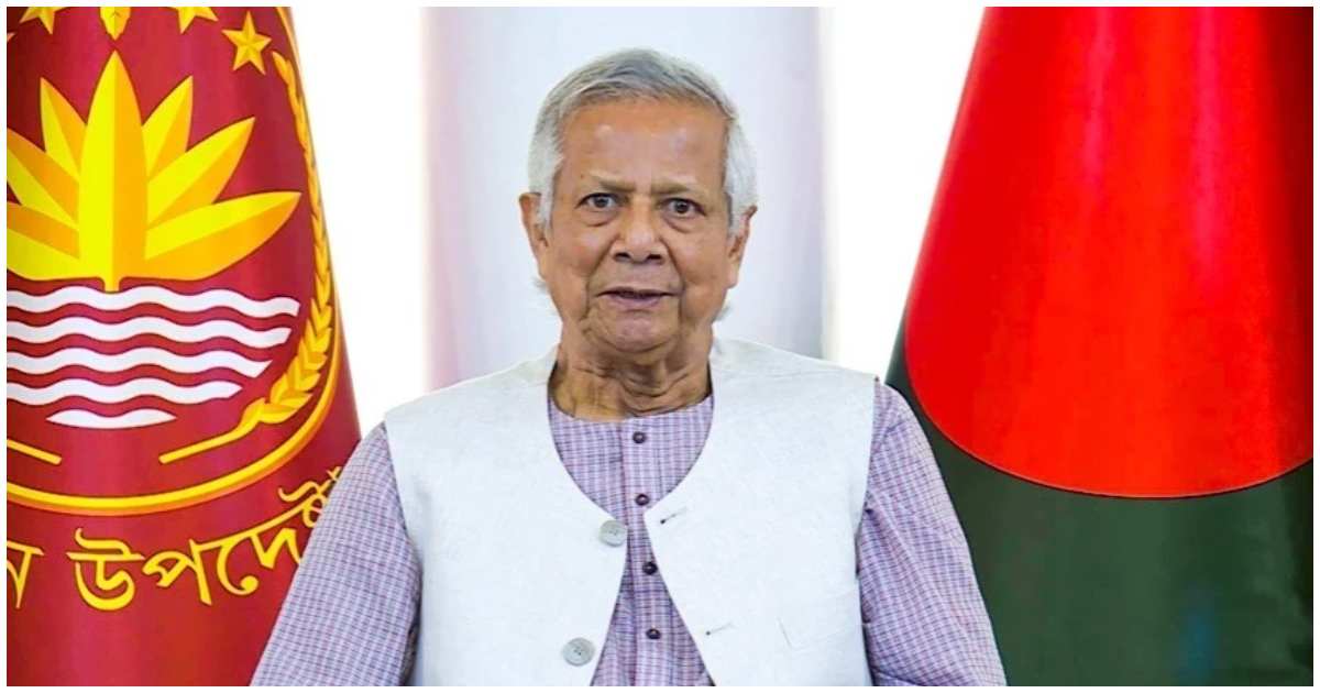 জাতির উদ্দেশে বৃহস্পতিবার রাতে ভাষণ দেন প্রধান উপদেষ্টা অধ্যাপক মুহাম্মদ ইউনূস। ছবি: সিএ প্রেস উইং